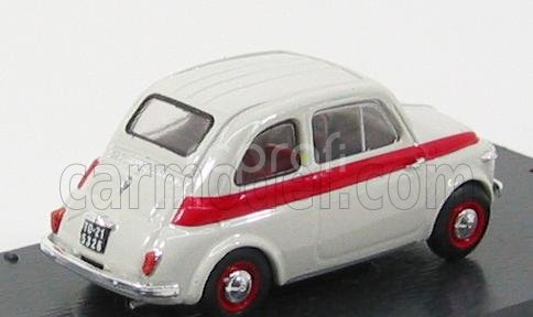 Brumm Fiat 500 Nuova Sport Tetto Metallico - Metal Top 1957 1:43 Světle Šedá