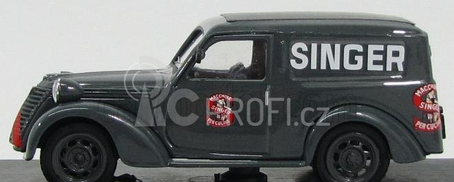 Brumm Fiat 500c Furgone Van Veicolo Commerciale Publicitaire Singer Agenzia Catanzaro 1950 1:43 Grey