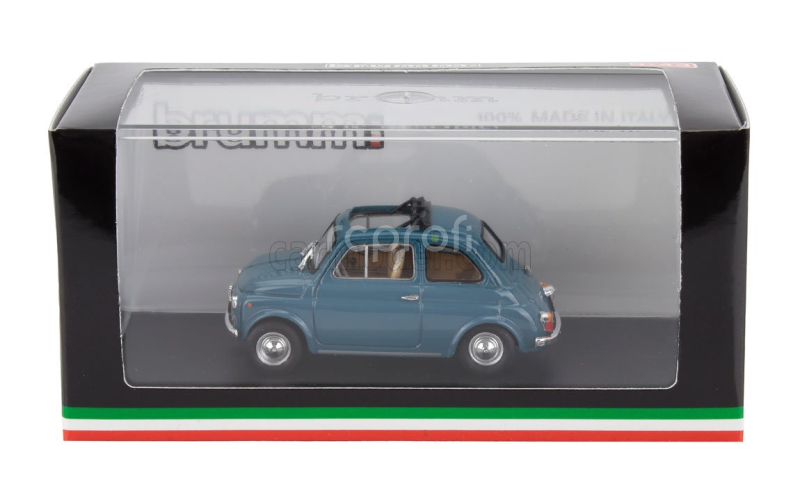 Brumm Fiat 500f Tetto Aperto - Open 1965 1:43 Modré Médium