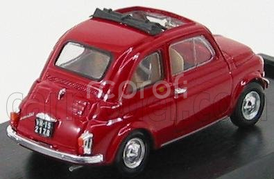Brumm Fiat 500f Tetto Aperto - Open 1965 1:43 Rosso Medio