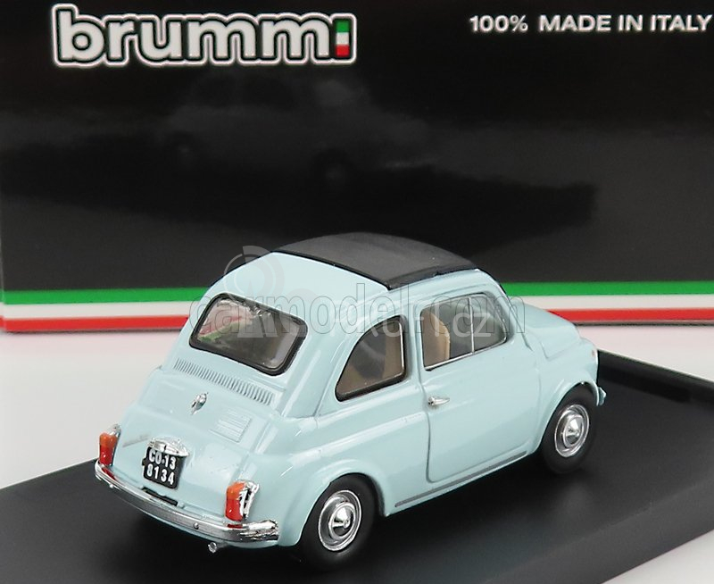 Brumm Fiat 500f Tetto Chiuso - Closed 1965 1:43 Azzurro Acquamarina
