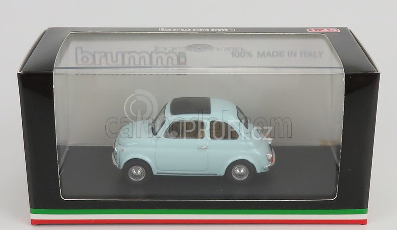 Brumm Fiat 500f Tetto Chiuso - Closed 1965 1:43 Azzurro Acquamarina