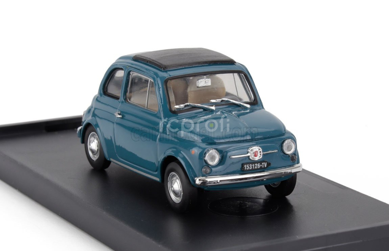 Brumm Fiat 500f Tetto Chiuso - Closed 1965 1:43 Modré Médium