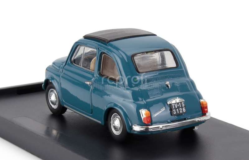 Brumm Fiat 500f Tetto Chiuso - Closed 1965 1:43 Modré Médium