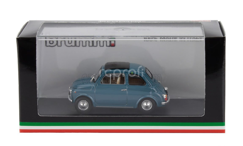 Brumm Fiat 500f Tetto Chiuso - Closed 1965 1:43 Modré Médium
