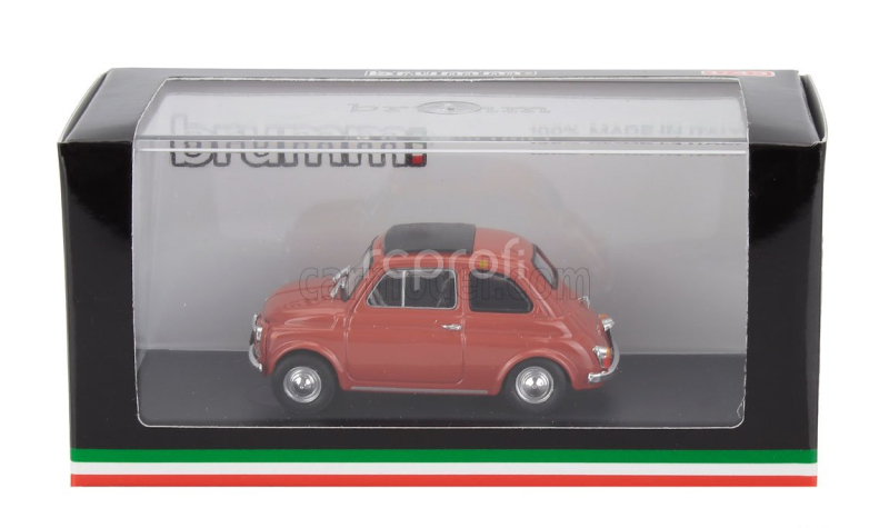 Brumm Fiat 500f Tetto Chiuso - Closed 1965 1:43 Rosso Medio