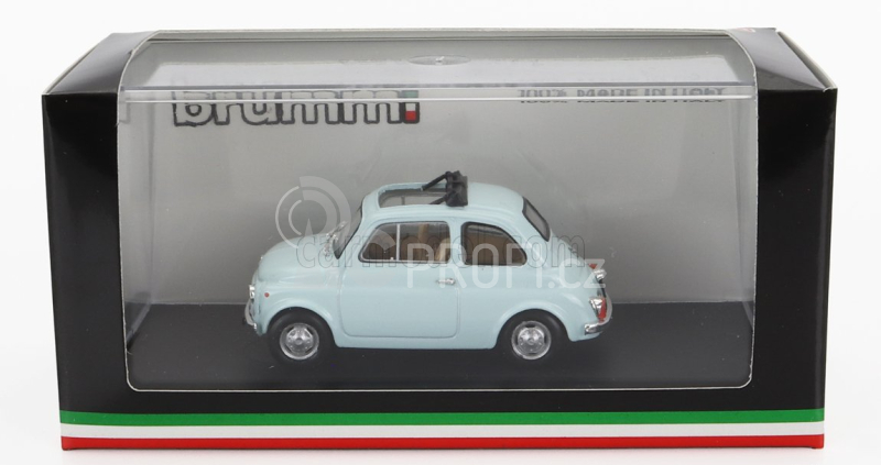 Brumm Fiat 500r Tetto Aperto 1972 1:43 Azzurro Chiaro