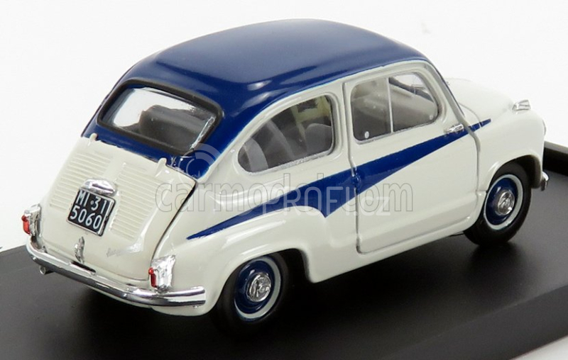 Brumm Fiat 600 750 Derivazione Abarth 1956 1:43 Šedomodrá