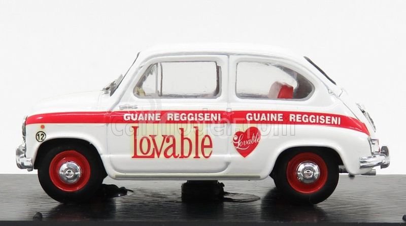 Brumm Fiat 600d - Abbigliamento Intimo Lovable 1965 1:43 Bílá Červená