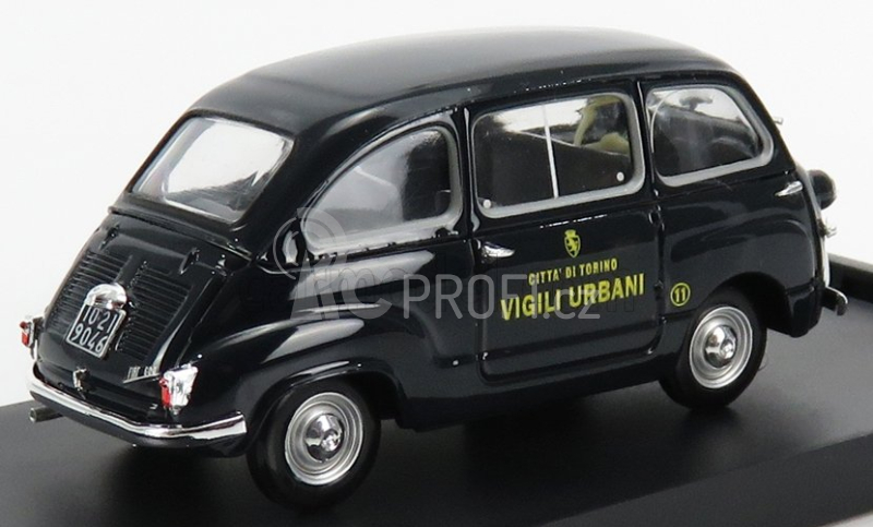 Brumm Fiat 600d Multipla Vigili Urbani Torino 1960 1:43 Blue