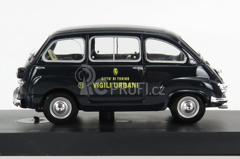 Brumm Fiat 600d Multipla Vigili Urbani Torino 1960 1:43 Blue