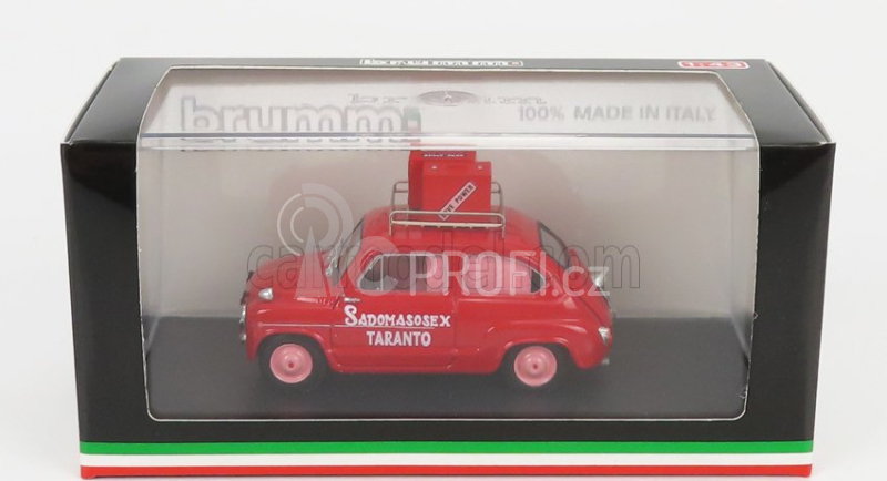 Brumm Fiat 600d Sadomasosex Taranto 1960 1:43, červená
