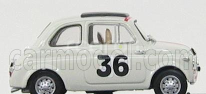 Brumm Fiat Nuova 500 N 36 Preparata Gigetto Giraldi Premio Campagnano  Vallelunga 1965 Ignazio Giunti 1:43 Světle Šedá