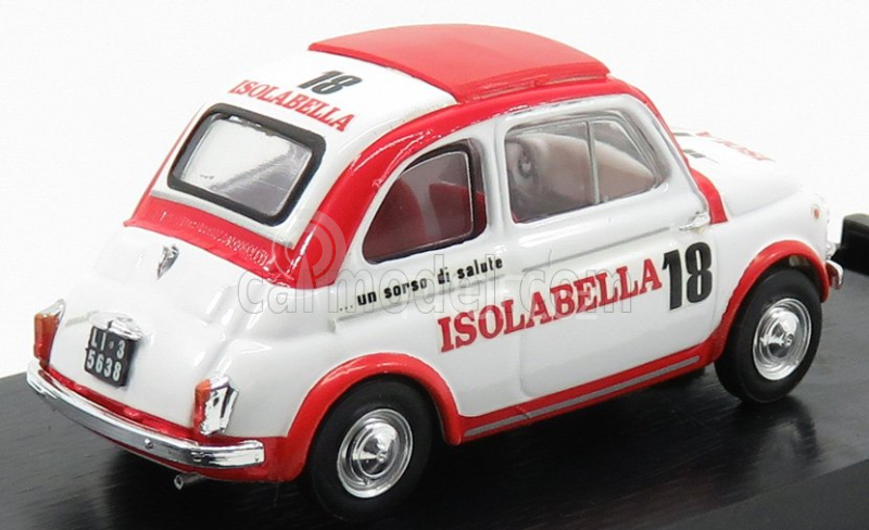 Brumm Fiat Nuova 500d - Amaro Isolabella 1960 1:43 Bílá Červená