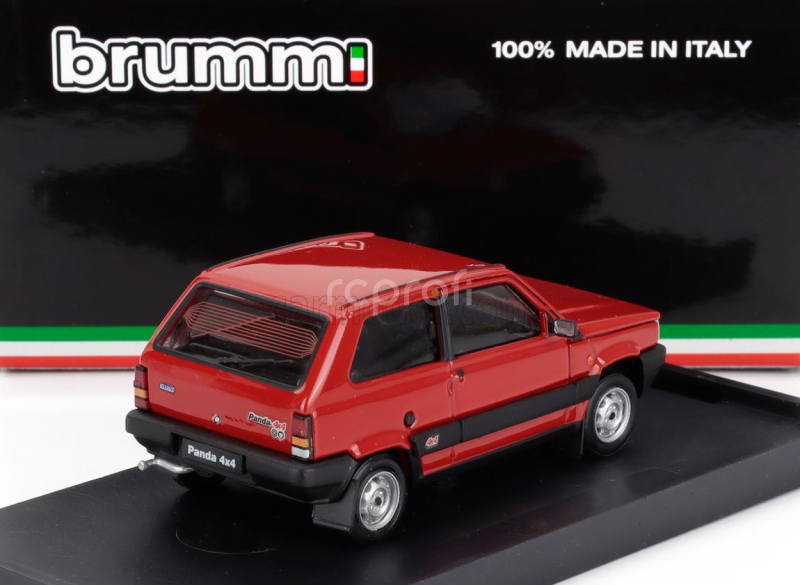 Brumm Fiat Panda 4x4 Supernova 1986 1:43 Rosso Siam - Červená