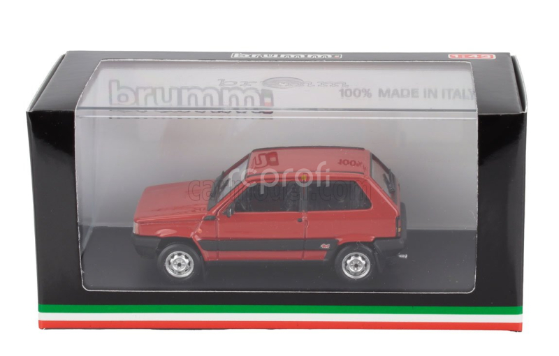Brumm Fiat Panda 4x4 Supernova 1986 1:43 Rosso Siam - Červená