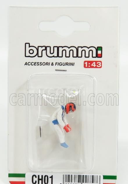 Brumm Figures Gilles Villeneuve For Ferrari 126c2 F1 1:43 Bílá