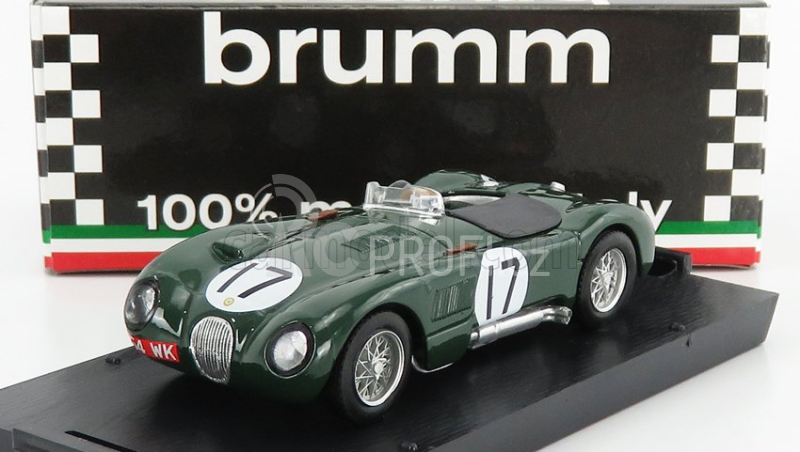 Brumm Jaguar C-type 3.4l S6 Team Jaguar Cars Ltd N 17 1:43, zelená