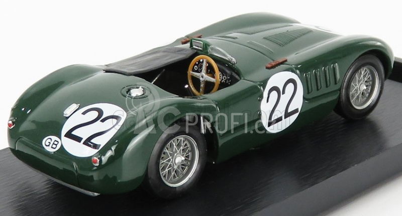 Brumm Jaguar C-type Xk-120c 3.4l S6 Team Jaguar Cars Ltd N 22 1:43, zelená