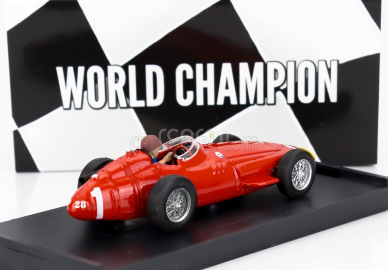 Brumm Maserati F1  250f N 1 World Champion Winner Germany Gp 1957 Juan Manuel Fangio - With Driver Figure 1:43 Red
