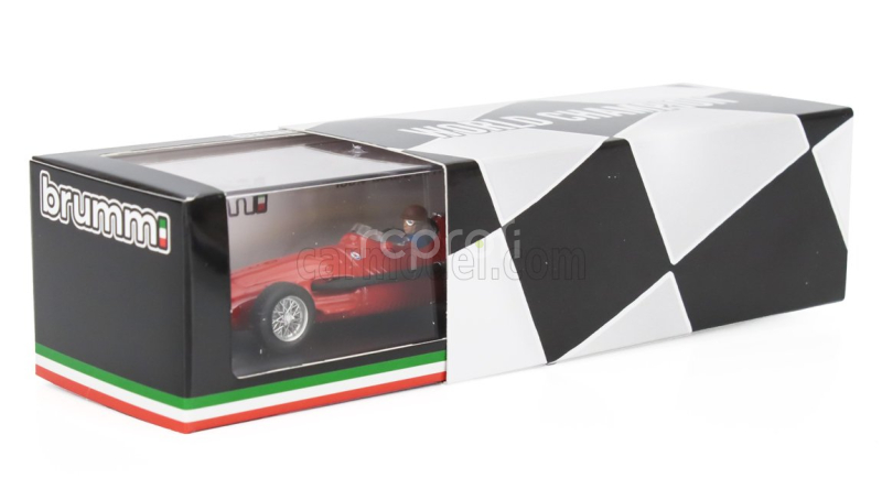 Brumm Maserati F1  250f N 1 World Champion Winner Germany Gp 1957 Juan Manuel Fangio - With Driver Figure 1:43 Red