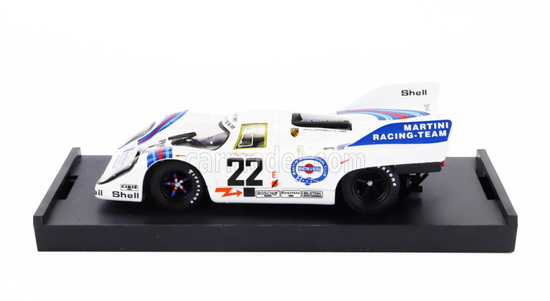 Brumm Porsche 917k 4.9l Team Martini Racing N 22 Winner 24h Le Mans 1971 Helmut Marko - Gijs Van Lennep 1:43 Bílá Modrá Červená