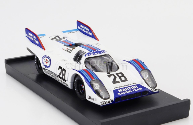 Brumm Porsche 917k Martini Racing Team N 28 1000km Austria 1971 Helmut Marko - Gerard Larrousse 1:43 Bílá Modrá Červená