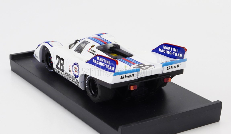 Brumm Porsche 917k Martini Racing Team N 28 1000km Austria 1971 Helmut Marko - Gerard Larrousse 1:43 Bílá Modrá Červená