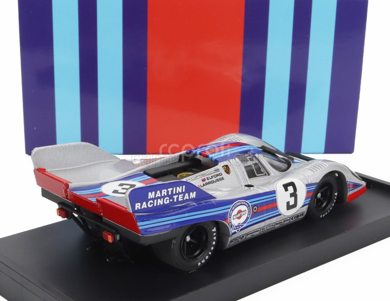 Brumm Porsche 917k Team Martini Racing N 3 1000km Monza 1971 Vic Elford - Gerard Larousse 1:43 Stříbrná Modrá