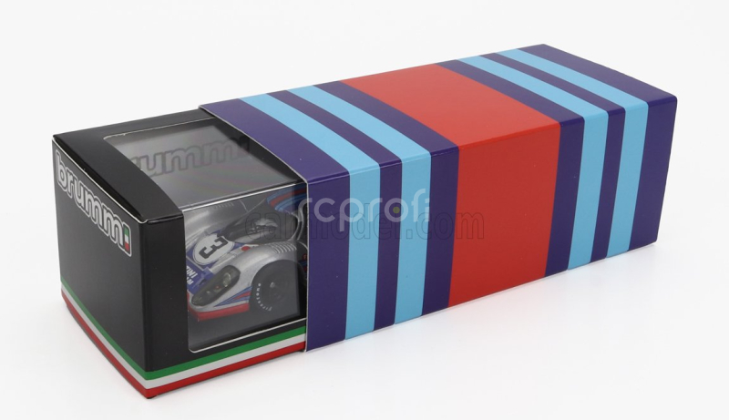 Brumm Porsche 917k Team Martini Racing N 3 1000km Monza 1971 Vic Elford - Gerard Larousse 1:43 Stříbrná Modrá