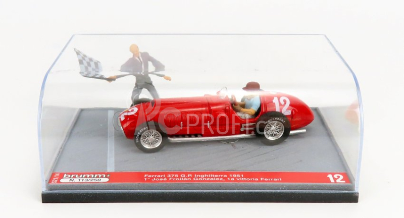 Brumm prom Ferrari F1  375 N 12 1:43, červená