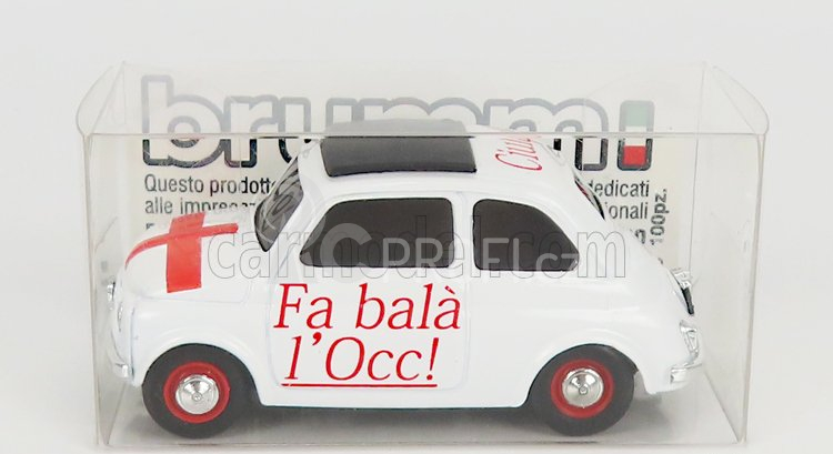 Brumm prom Fiat 500 1965 1:43, bílá