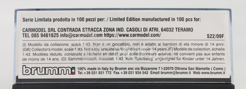 Brumm prom Fiat 500l 1968 - Tutti Al Mare - L'incantevole Pineta 1:43, žlutá