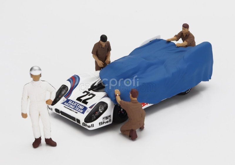 Brumm prom Mercedes benz Set 3x O317 Truck Car Renntransporter 1968 + Porsche 917k 4.9l Team Martini Racing N 22 Winner 24h Le Mans 1971 Helmut Marko - Gijs Van Lennep + Team Salzburg N 23 Winner 24h Le Mans 1970 Hans Herrmann - Richard Attwood + Figures And Accessories 1:43 Červená Šedá Bílá