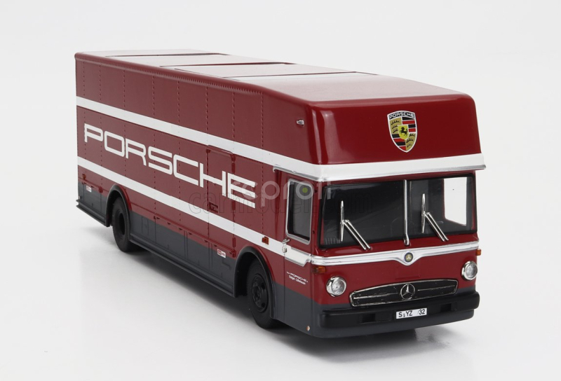 Brumm prom Mercedes benz Set 3x O317 Truck Car Renntransporter 1968 + Porsche 917k 4.9l Team Martini Racing N 22 Winner 24h Le Mans 1971 Helmut Marko - Gijs Van Lennep + Team Salzburg N 23 Winner 24h Le Mans 1970 Hans Herrmann - Richard Attwood + Figures And Accessories 1:43 Červená Šedá Bílá