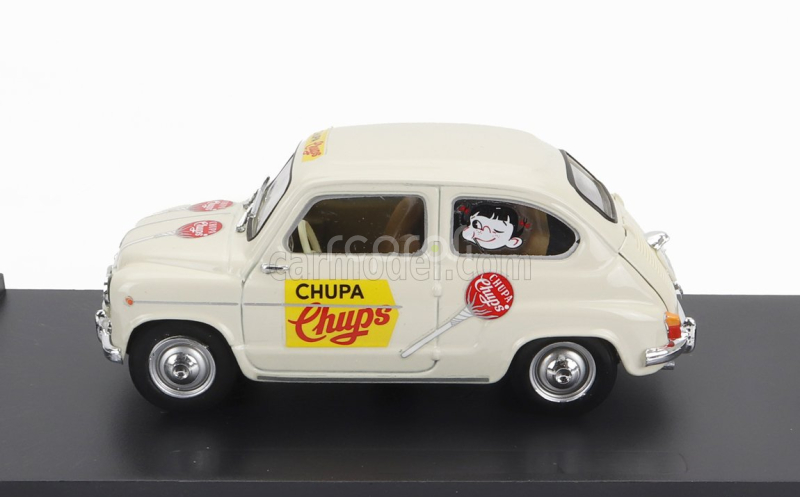 Brumm Seat 600d Commerciale Chupa Chups 1960 1:43 Bílá