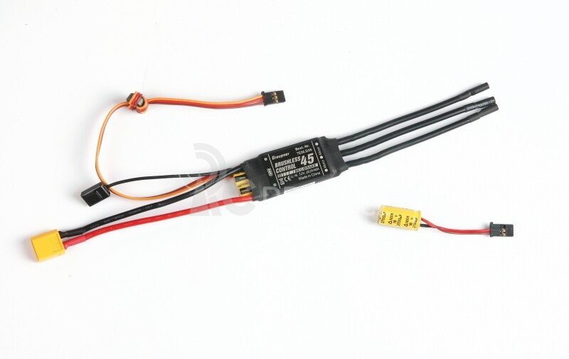 BRUSHLESS CONTROL 45 SBEC s XT-60 konektorem