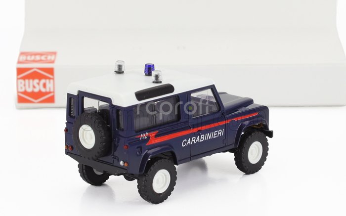 Busch Land rover Defender 90 Carabinieri 1983 1:87 Modrá Bílá