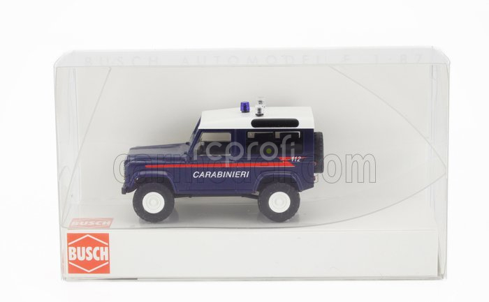 Busch Land rover Defender 90 Carabinieri 1983 1:87 Modrá Bílá