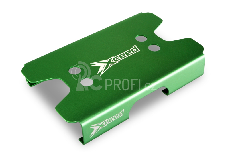 Car stojánek alu zelený s mech. protiskluz. proužky pro 1/10 TC podvozky