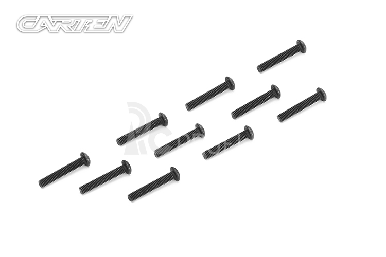 CARTEN imbusový šroub s půlkulatou hlavou M3x18mm, 10 ks.