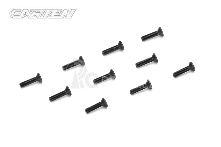 CARTEN imbusový zápustný šroub M2x8mm, 10 ks.