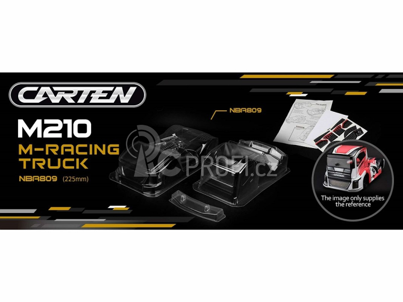 CARTEN Racing Truck M-Chassis lexanová karoserie (210mm)