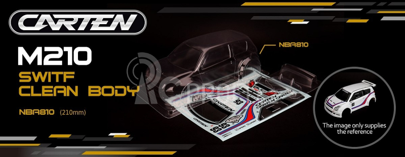 CARTEN SWIFT 1/10 M-Chassis lexanová karoserie