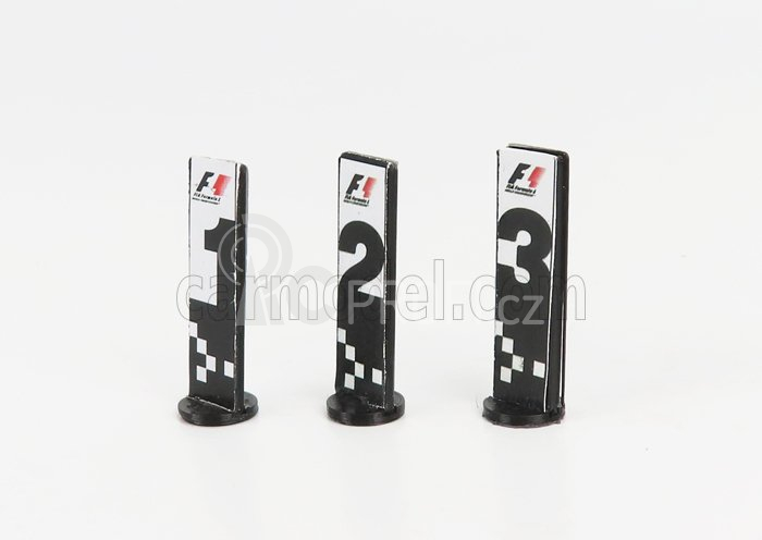 Cartrix Accessories F1 World Champion Plate Pit Board - 1st - 2nd - 3rd Place 1:43