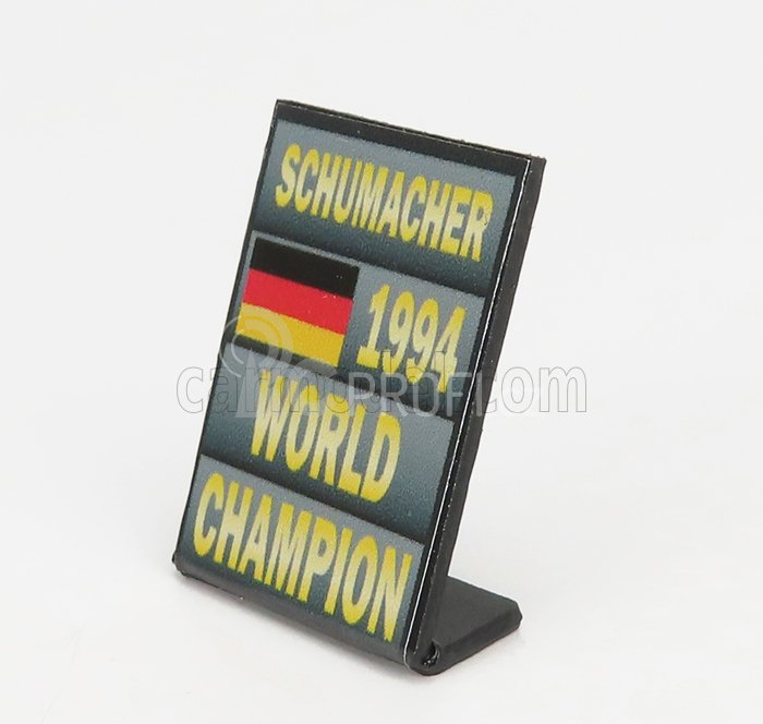 Cartrix Accessories F1 World Champion Plate Pit Board - 1994 Michael Schumacher 1:43