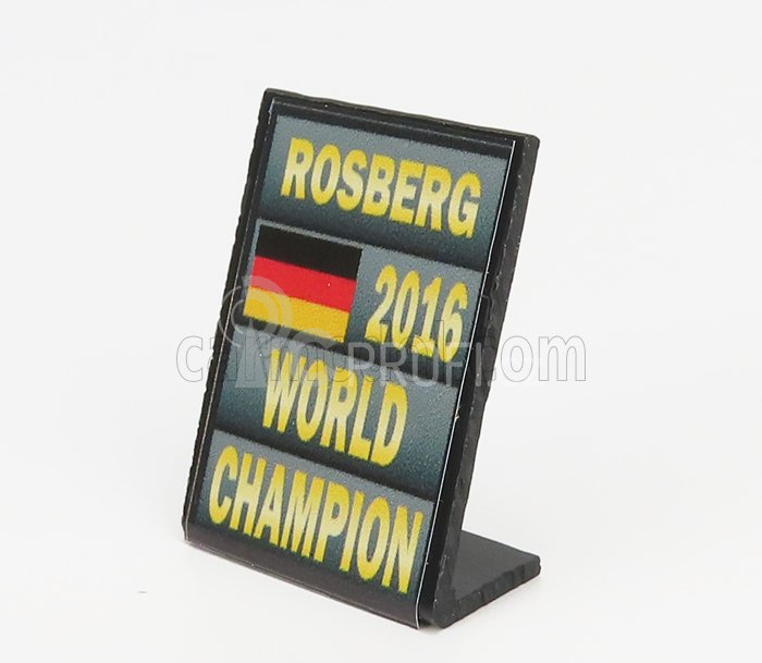 Cartrix Accessories F1 World Champion Plate Pit Board - 2016 Nico Rosberg 1:43