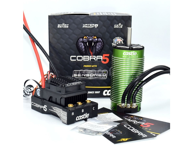 Castle motor 2028-800ot/V, reg. Cobra 5