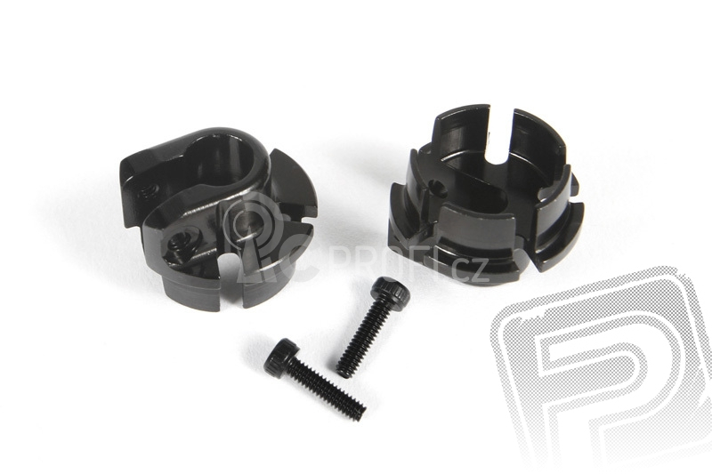 Černé hliníkové talířky tlumičů 12mm (2 ks.)
