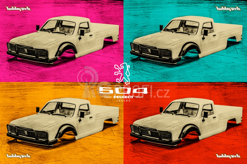 Čirá karoserie PEUGEOT 504 včetně příslušenství, licencovaná
